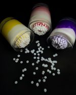 Krāsaina sojas vaska svece ar krizantēmu