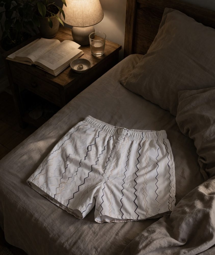 kokvilnas bokseršorti vīriešiem