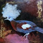 Ekostiskie putni, eļļas glezna