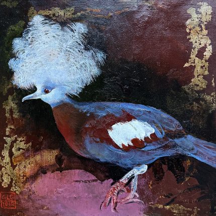 Ekostiskie putni, eļļas glezna