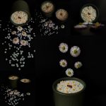 Sojas vaska svece ar margrietiņām - Attēls 4