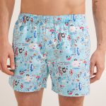 Kokvilnas brīvie bokseršorti PIRĀTI