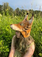 Filcēta vilnas cepure – maska: jenots, lapsa, vilks, lūsis - Attēls 7