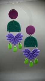 Auskari "Zaļi-Violets" - Attēls 2