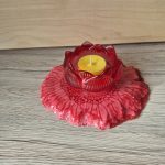 Svečturis "Ūdensroze" ar kristālisko paliktni, komplekts