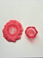 Svečturis "Ūdensroze" ar kristālisko paliktni, komplekts - Attēls 2