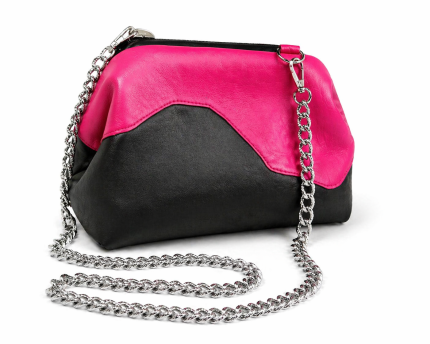 pleca soma melna ar rozā