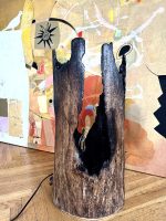 Dedzināta koka lampa - Attēls 2