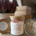 Dabīga sojas vaska svece PALDIES, KA TU ESI!