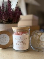 Dabīga sojas vaska svece PALDIES, KA TU ESI!