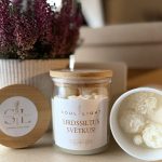 Dabīga sojas vaska svece SIRDSSILTUS SVĒTKUS!