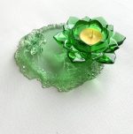 Svečturis ar kristālisko paliktni, komplekts - Attēls 3