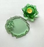 Svečturis ar kristālisko paliktni, komplekts - Attēls 2