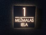 Mājas numura zīme ar LED apgaismojumu un tumsas sensoru - Attēls 4