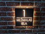 Mājas numura zīme ar LED apgaismojumu un tumsas sensoru - Attēls 3