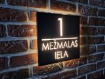 Mājas numura zīme ar LED apgaismojumu un tumsas sensoru - Attēls 6