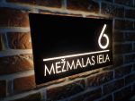 Mājas numura zīme ar LED apgaismojumu un tumsas sensoru - Attēls 12