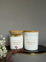 Dabīga sojas vaska svece SIRDSSILTUS SVĒTKUS! - Attēls 4