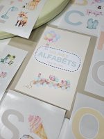 Uzlīmes "Alfabēts Pastelītis"