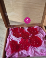 Eglīšu rotājumu komplekts, sarkanie toņi - Attēls 12