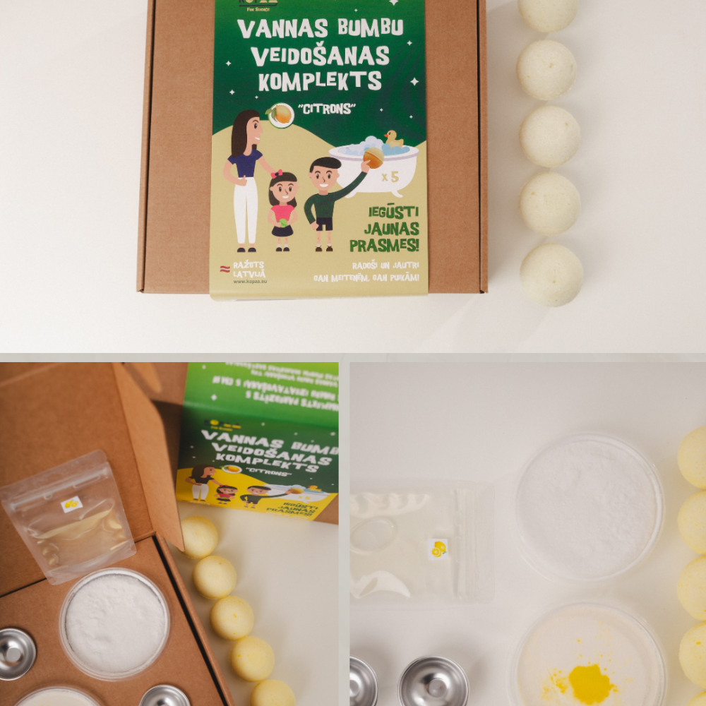 Vannas bumbu veidošanas komplekts "Citrons"
