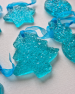 Eglīšu rotājumu komplekts, zils