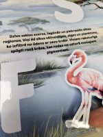 Lipekļu grāmata "Dzīvnieku burtiņi". Lieliska dāvana bērnam. Mācies radoši burtiņus ar dzīvniekiem.