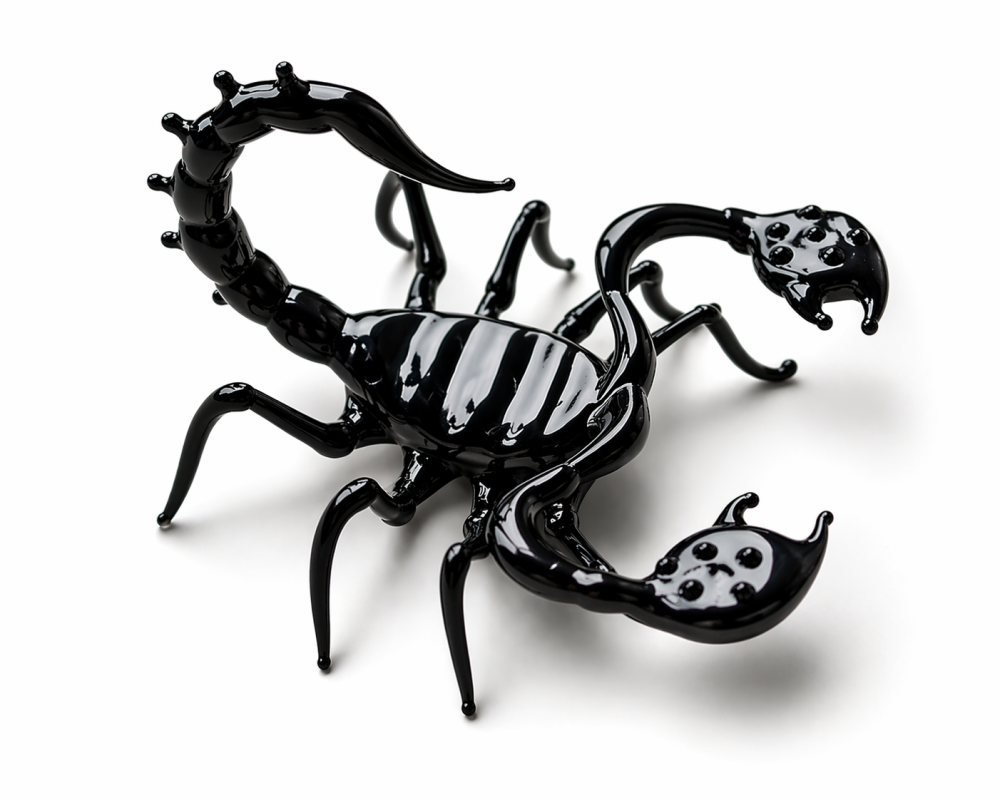 stikla figūra skorpions