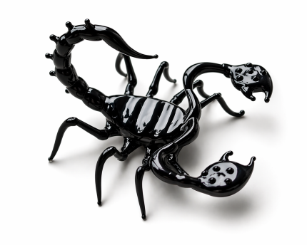 stikla figūra skorpions