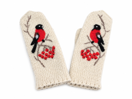 sieviešu cimdi ar izšuvumu