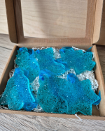 Eglīšu rotājumu komplekts, zils - Attēls 3