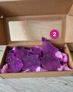 Eglīšu rotājumu komplekts, violetie toņi - Attēls 3