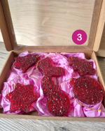 Eglīšu rotājumu komplekts, sarkanie toņi - Attēls 9