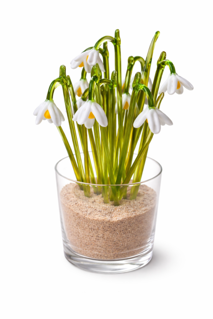 sniegpulkstenīte no stikla