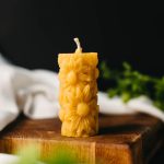 Bišu vaska svece "Saulespuķe"