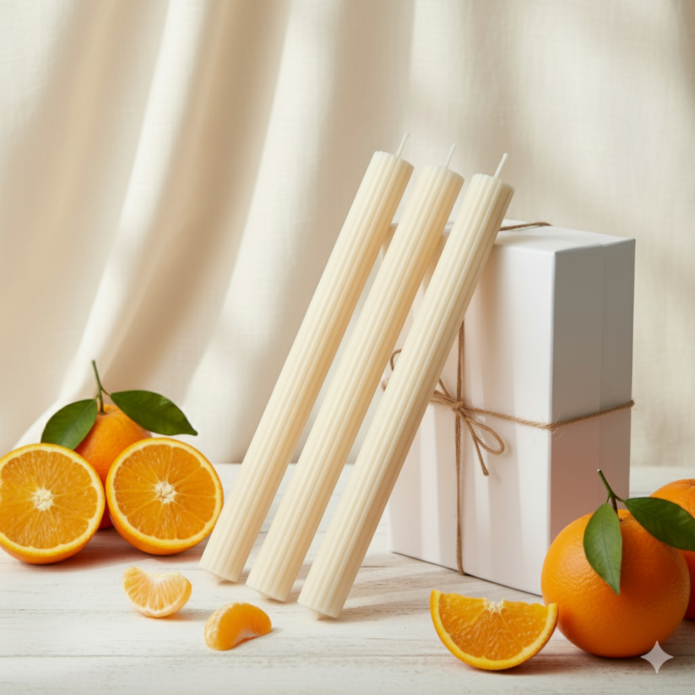 Stearīna sveces, 3 gab., dažādi aromāti (C4)