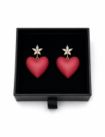 Auskari sarkanās sirdis