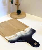 Lielais koka servējamais dēlītis "Okeāna vilnis" - Attēls 2