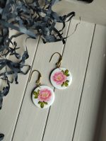 Polimērmāla auskari "Mežrozīte" - Attēls 3