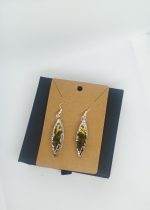 Auskari "Dabas pieskāriens, ar sudrabu" - Attēls 3