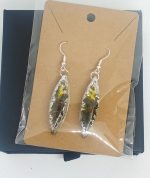 Auskari "Dabas pieskāriens, ar sudrabu" - Attēls 2