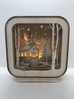 Dekoratīva ainiņa, ar LED lampiņām