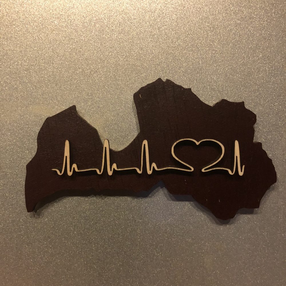 Magnēts - Latvijas karte