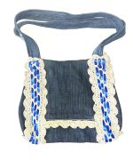 Džinsu auduma soma "Zilais un pelēkais"