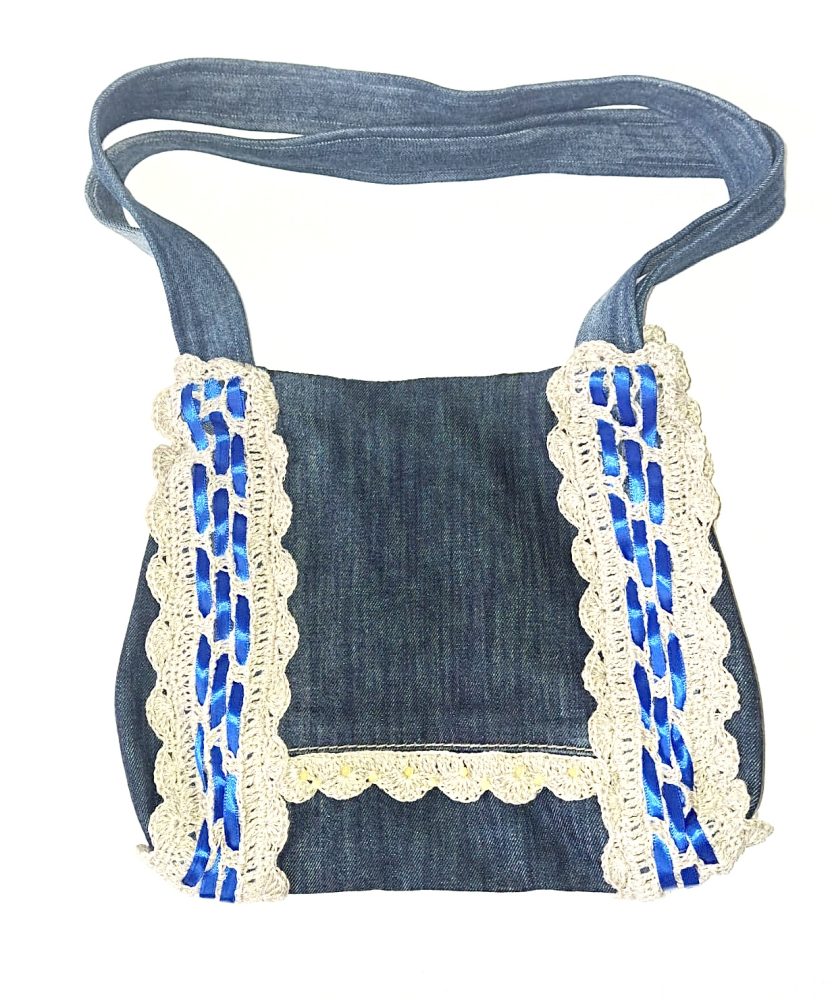 Džinsu auduma soma "Zilais un pelēkais"