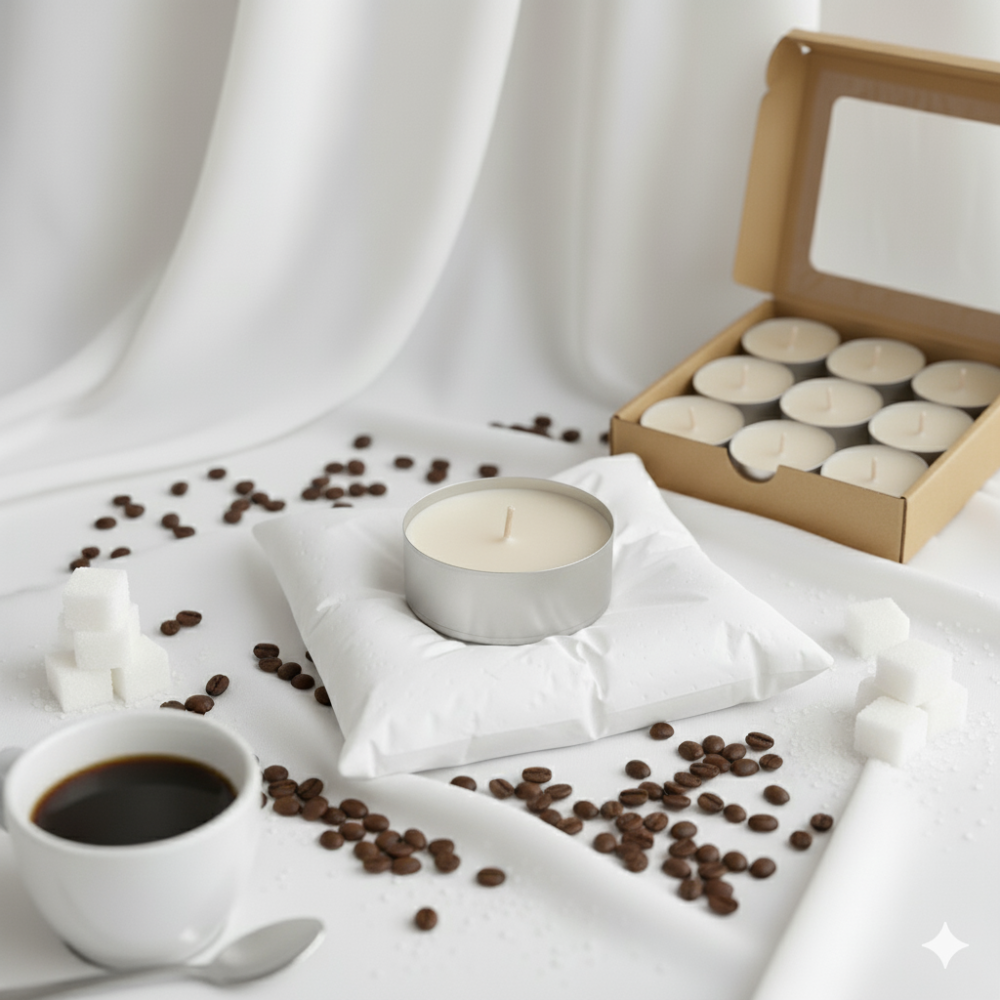 Svečturis un 9 sveces, dažādi aromāti (K17W)