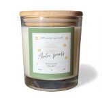 Svece stikla traukā ĀBOLU PUNŠS, 180ml