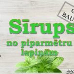 Piparmētru lapiņu sīrups