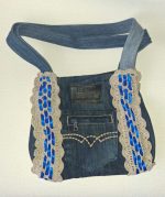 Džinsu auduma soma "Zilais un pelēkais" - Attēls 2