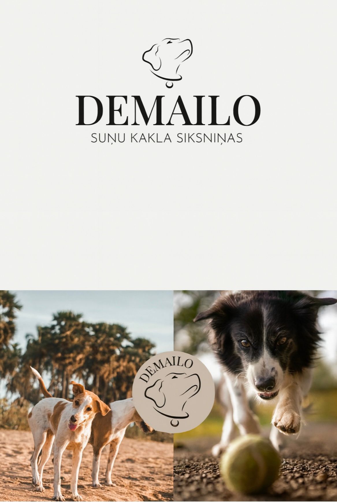 Demailo suņu kakla siksniņas